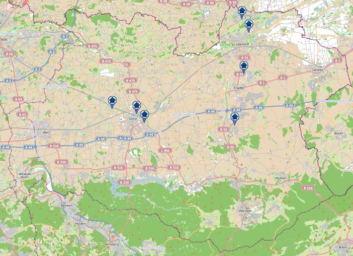 POL-SO: Kreis Soest - Wohnungseinbruchradar