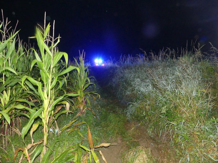 POL-GM: 190921-726: Schwelmer landete schwerverletzt im Maisfeld