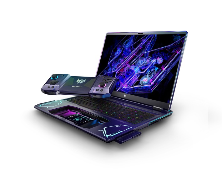 IFA 2024: Acer zeigt ausgefallenes Gaming-Notebook mit integrierten Controllern und weitere Gaming-Highlights