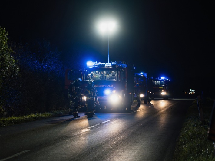 FW Hünxe: Feuerwehreinsatz durch eCall-Notruf