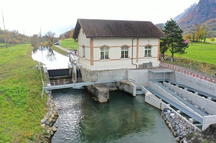 SAK Medienmitteilung: SAK verbessert Fischwanderung beim Wasserkraftwerk Lienz am Rheintaler Binnenkanal
