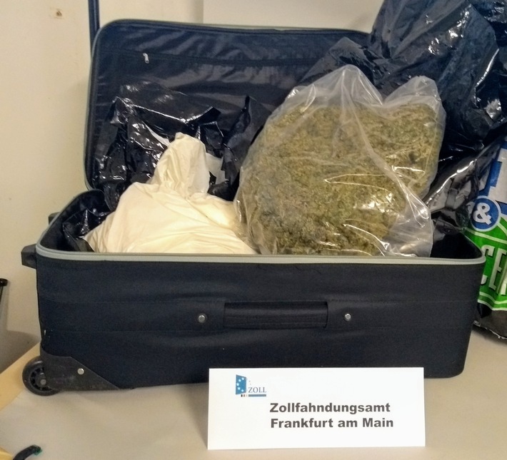 ZOLL-F: 20 kg Rauschgift und 50.150 Euro sichergestellt - 3 mutmaßliche Dealer in U-Haft