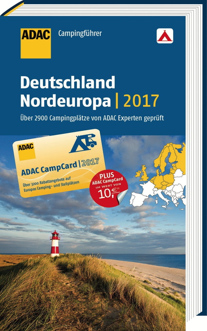 ADAC Campingführer 2017 bewertet 5.500 Plätze / 37 Länder in ganz Europa / Das Standardwerk in der 67. Auflage