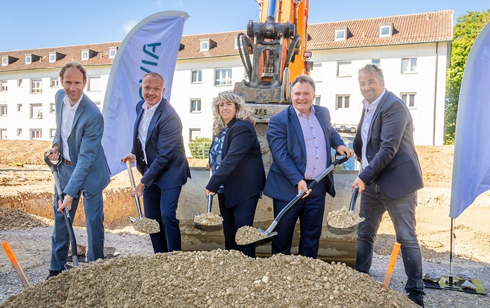Spatenstich mit OB Stefan Bosse: Neubau von 60 Wohnungen in Kaufbeuren