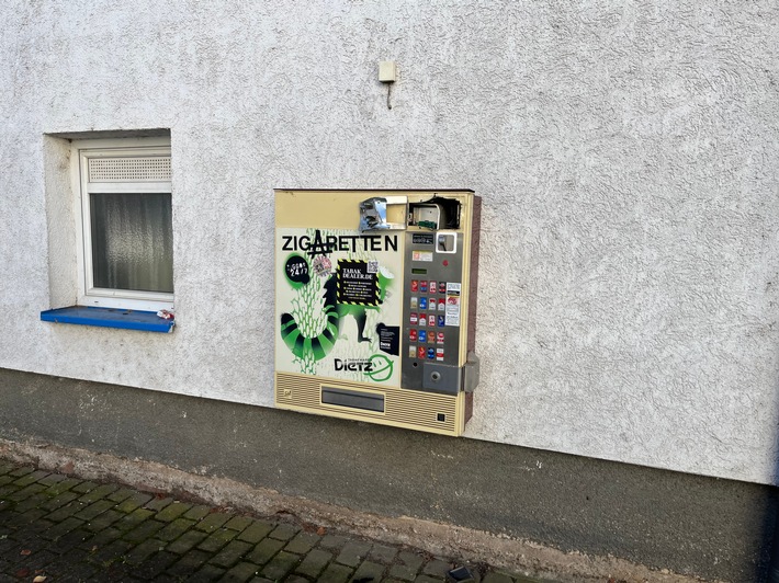 POL-PDLD: Zigarettenautomat aufgebrochen- Zeugen gesucht!