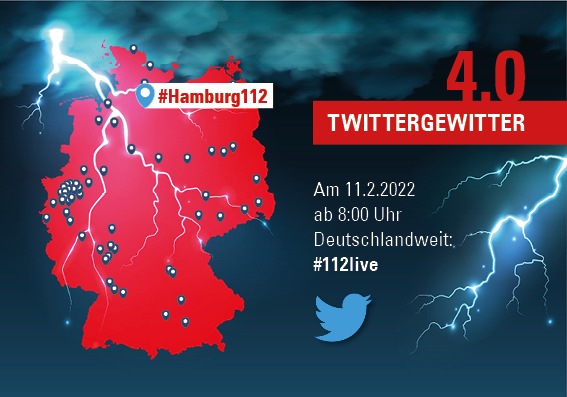 FW-HH: Tag des europäischen Notrufs am 11.2. - Twittergewitter der deutschen Berufsfeuerwehren