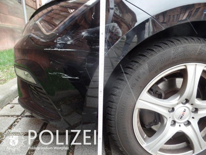 POL-PPWP: Auto beschädigt - Zeugen gesucht