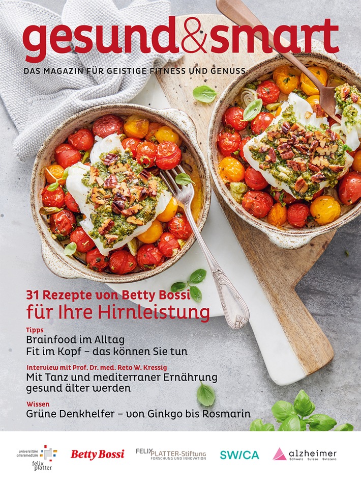 New Zeitschrift «healthy & smart» with 31 Brainfood Recipes for good Hiring Leistung