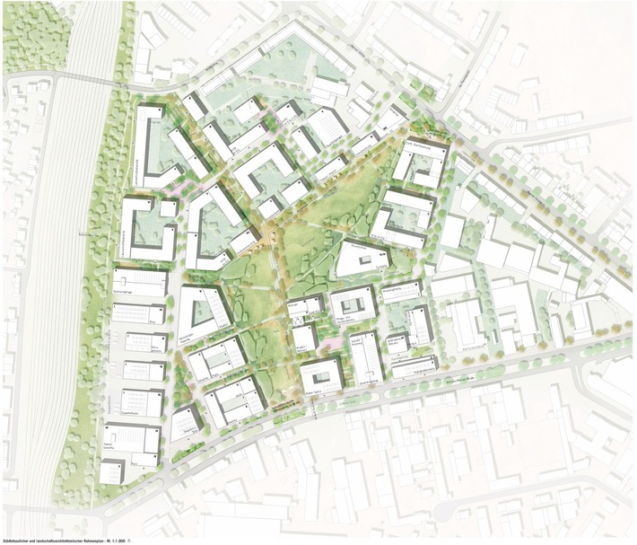 „Neues Quartier Bickendorf“ in Köln: Städtebaulicher Wettbewerb entschieden – Leitbild wird räumlich konkret
