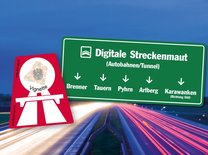 Entspannt in den Herbsturlaub starten / Digitale Streckenmaut und Autobahnvignette vor der Reise besorgen