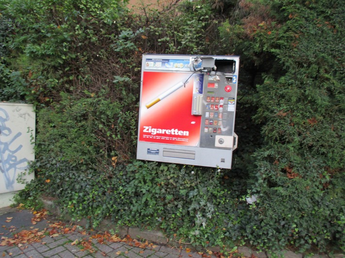 POL-HA: Zigarettenautomat aufgebrochen