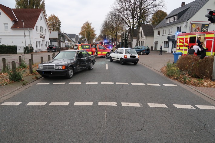 POL-DEL: Stadt Delmenhorst: Verkehrsunfall mit zwei leichtverletzten Person