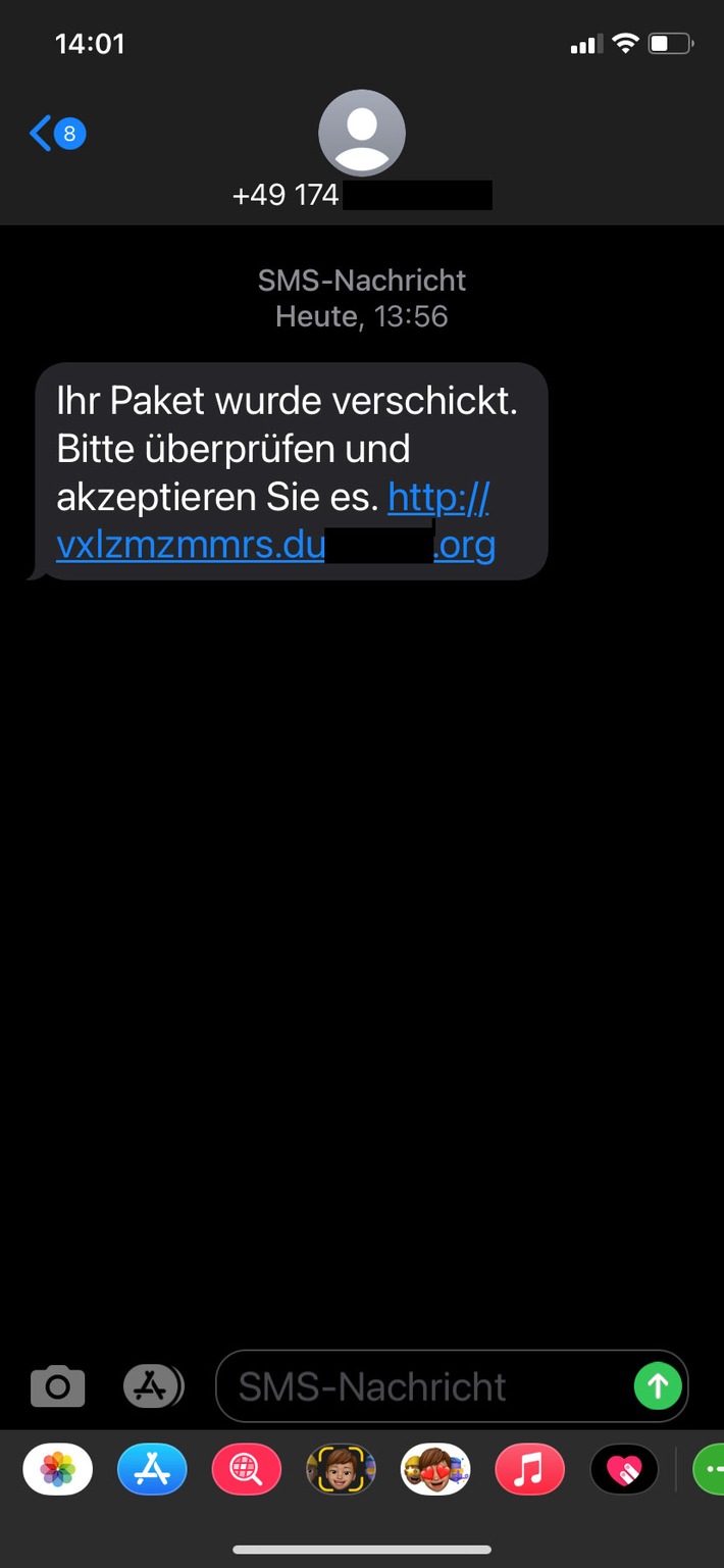 POL-COE: Kreis Coesfeld, Kreisgebiet/Betrügerische SMS im Umlauf