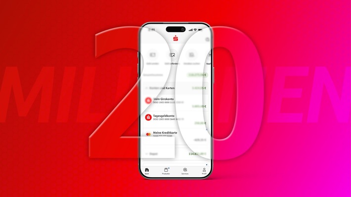 20 Millionen nutzen die App Sparkasse