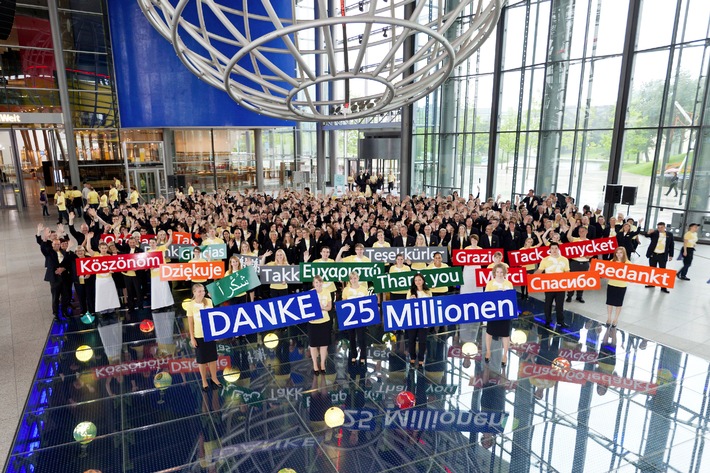 25 Millionen Gäste in der Autostadt in Wolfsburg