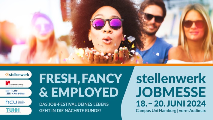 Nach sensationellem Erfolg: 15. stellenwerk Jobmesse der Hamburger Hochschulen startet am 18. Juni