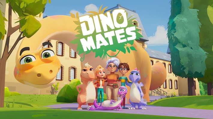Animations-Premiere: "DINO MATES - Ferien bei Madame Freudenreich" ab 27. Januar 2026 bei KiKA / Ein turbulenter Sommer voller Geheimnisse und Dinosaurier-Abenteuer