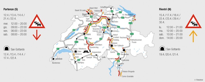 Previsioni per il fine-settimana di Pasqua