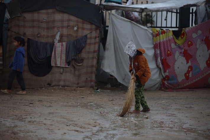 Überschwemmungen in Gaza: Kinder verlieren erneut ihr Zuhause / Familien dringend auf Winterhilfe angewiesen