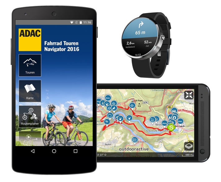 Mit neuen Apps über Stock und Stein / ADAC Fahrrad Tourenplaner und Wanderführer jetzt für Android