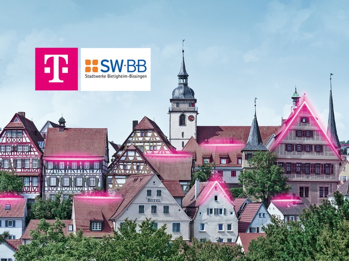 Die Kooperation Telekom mit den Stadtwerken Bietigheim-Bissingen begrüßt ersten Glasfaserkunden