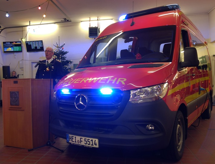 FW-HEI: Feuerwehr Marne stellt neues Fahrzeug in den Dienst