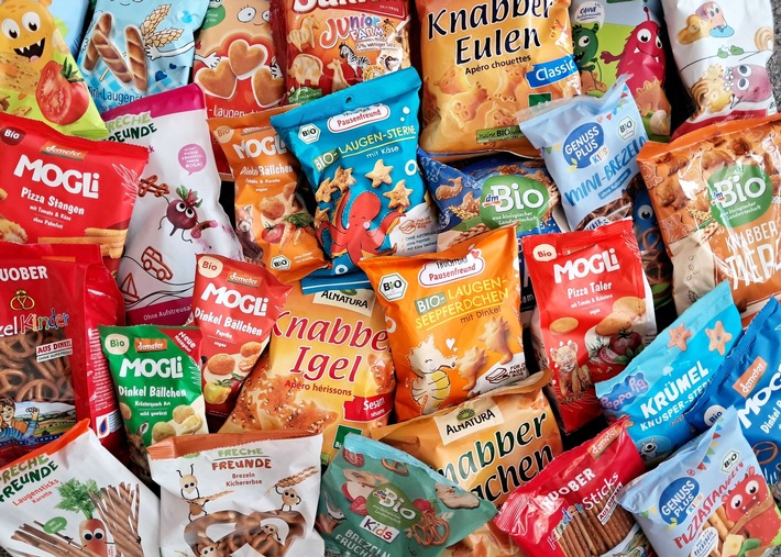 Zu viel Salz in Kinder-Knabbersnacks