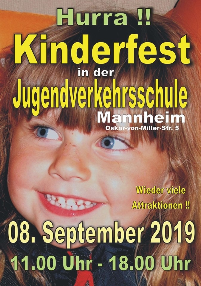 POL-MA: Mannheim: Großes Kinderfest in der Jugendverkehrsschule Mannheim - viele Mitmachaktionen und Informationen für Groß und Klein