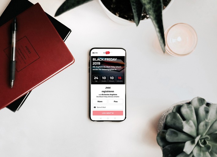 Die 1. mobile App ganz speziell für den Black Friday in der Schweiz