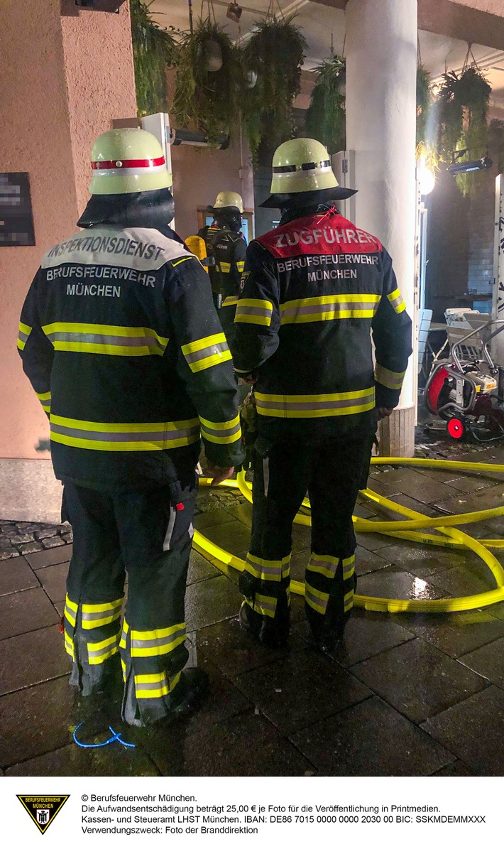 FW-M: Nächtlicher Brand im Lokal (Isarvorstadt)