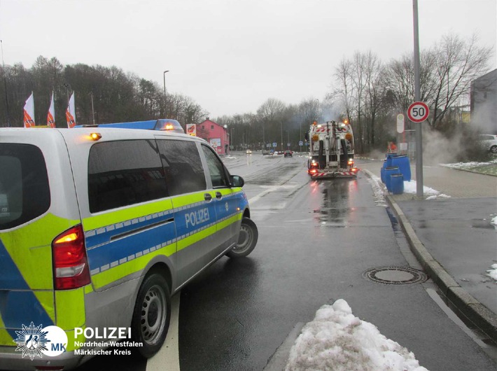 POL-MK: Kontrolle sorgt für größeren Einsatz auf der Baarstraße