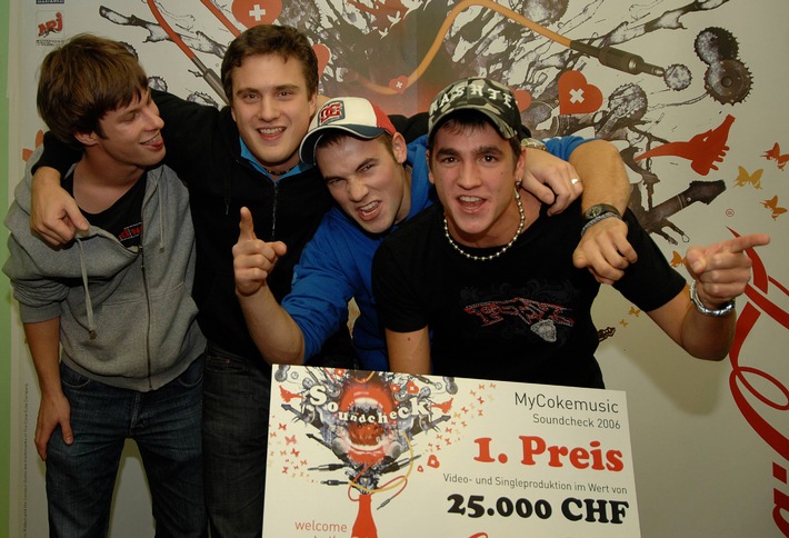 Concours musical "Soundcheck 2006" sur www.mycokemusic.ch - Nous connaissons maintenant le groupe gagnant