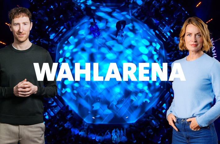 Bürger fragen, Spitzenkandidaten antworten - in der "Wahlarena" am 17. Februar live im Ersten und in der ARD Mediathek