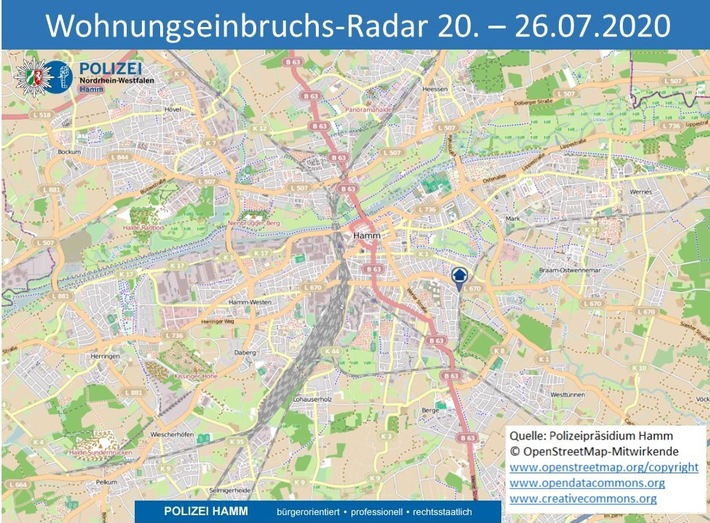 POL-HAM: Wohnungseinbruchs-Radar 20. bis 26. Juli 2020