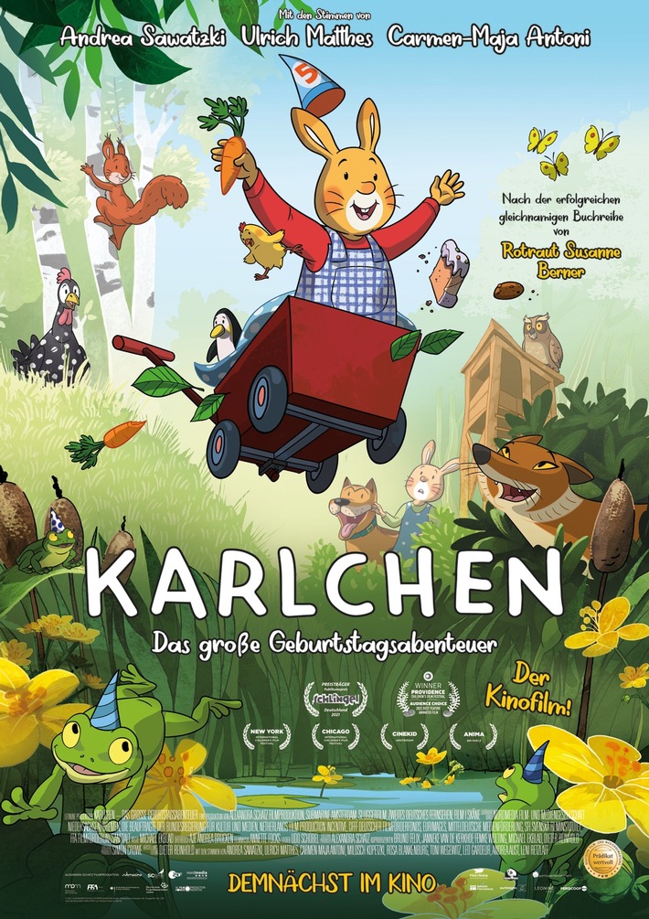 Die erfolgreiche Kinderbuchreihe KARLCHEN kommt auf die große Leinwand!