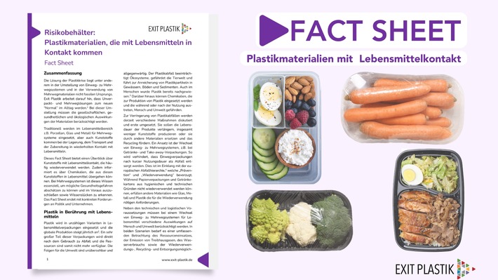 Gesundheitsgefahren durch Plastikchemikalien: Exit Plastik veröffentlicht Bericht und lädt zur Podiumsdiskussion