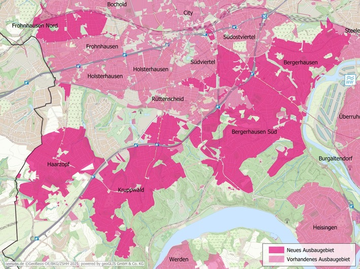 Glasfaser für Essen