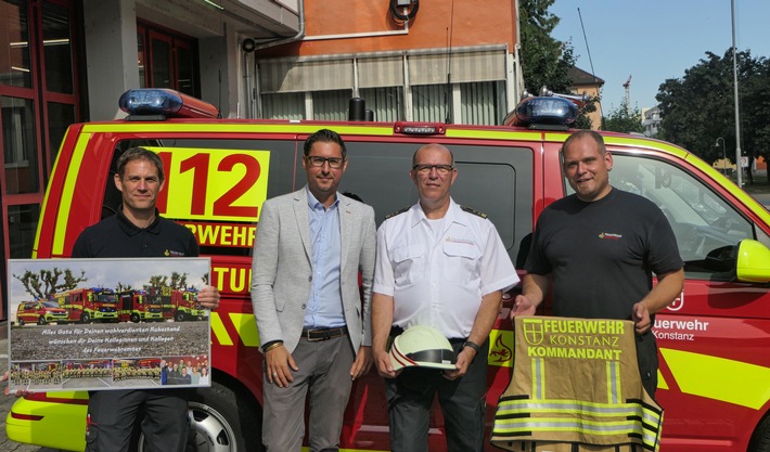 FW Konstanz: Letzter Arbeitstag für Feuerwehrkommandant Bernd Roth