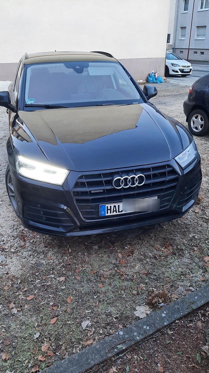 BPOLI LUD: In Halle (Saale) gestohlener Audi Q5 in Bad Muskau sichergestellt