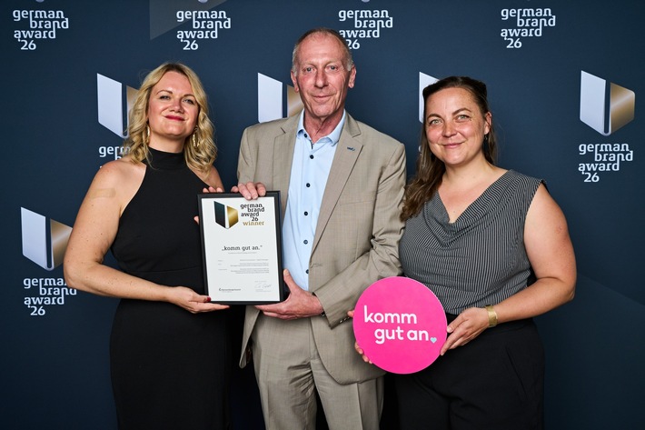 Social-Media-Kampagne „komm gut an.“ mit German Brand Award 2026 ausgezeichnet