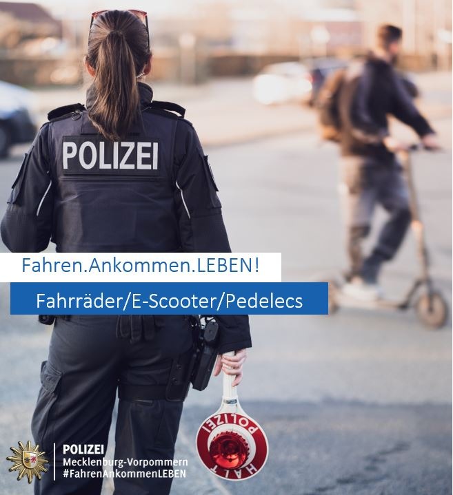 POL-NB: Fahren.Ankommen.LEBEN - Kampagne startet im Juni mit den Themen Fahrräder, E-Scooter und Pedelecs
