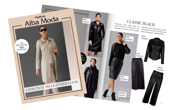 Leather-Looks: Stylische Outfits von Alba Moda