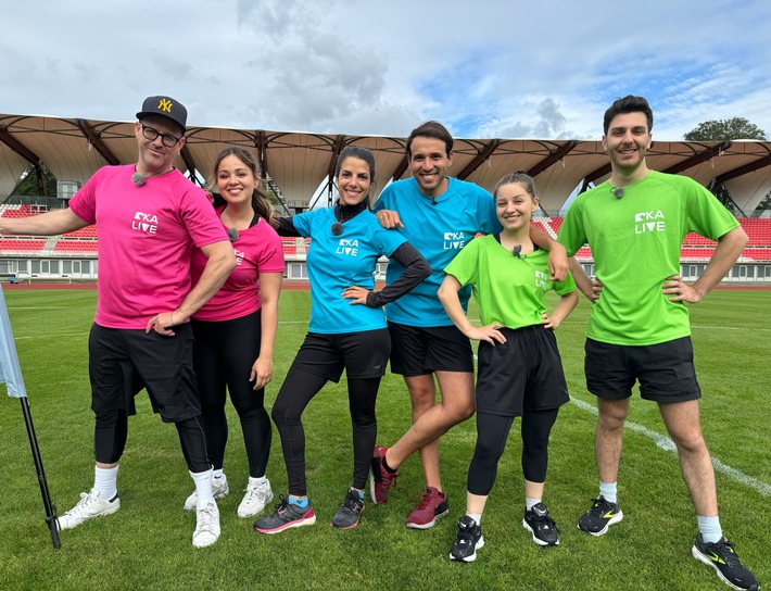 "KiKA LIVE Allstars: Die Leichtathletik-Games" ab 22. Juli 2024 / Olympisches Flair bei KiKA mit Clarissa Corrêa da Silva, Marina Blanke, Sherif Rizkallah und Tarkan Bagci