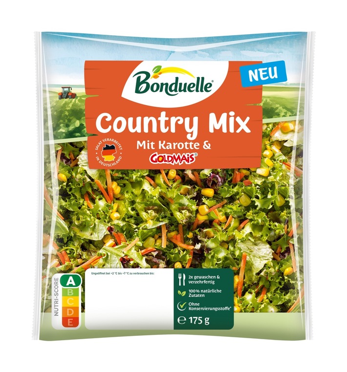 NEU: Bonduelle Country Mix jetzt auch in praktischer 175g-Packung