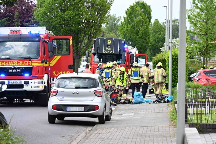 FW Pulheim: Schwelender Akku führt zu umfangreichem Feuerwehreinsatz