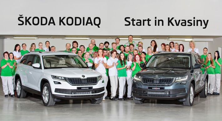 Serienproduktion des neuen SKODA KODIAQ im Werk Kvasiny gestartet (FOTO)