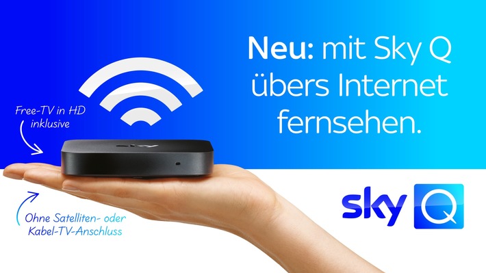 Das beste Fernseherlebnis mit Sky Q ganz einfach über das Internet