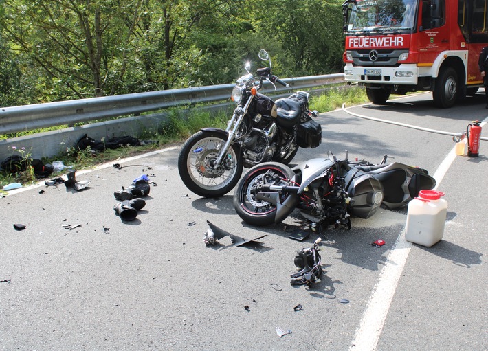 POL-DN: Schwerer Motorradunfall auf der Panoramastraße