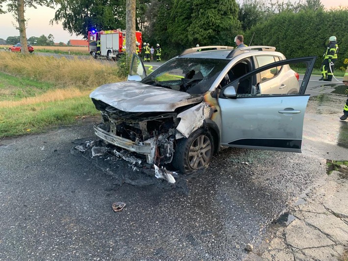 FW-KLE: Fahrzeugbrand