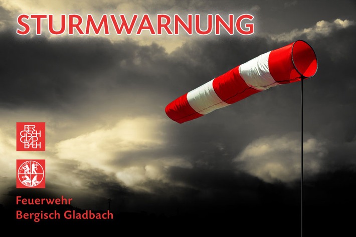 FW-GL: Die Feuerwehr Bergisch Gladbach ist vorbereitet auf Orkantief &quot;Sabine&quot; - Entscheidung über Schließung der Schulen bis Sonntag, 13:00 Uhr